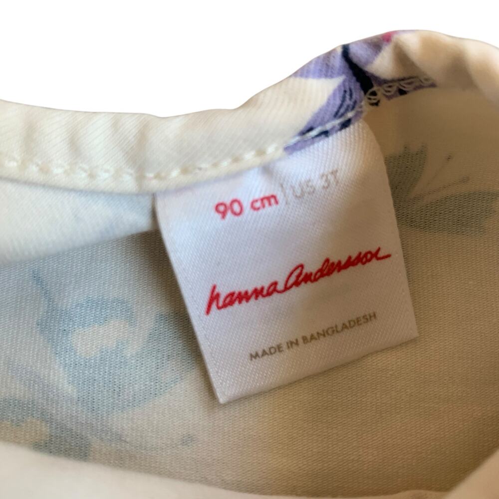 Hanna Andersson Butterfly Flutter Sleeve Skater Twirl Dress with Pockets - Picture 4 of 7